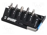 Kit: screwdriver bits; Phillips,Pozidriv®,slot; 10pcs. UNIOR