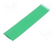 Heat shrink sleeve; glueless; 2: 1; 19mm; green; polyolefine; reel TASKER