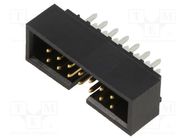 2.54mm CGrid Hdr Shrd /Slt .38AuLF 14Ckt MOLEX