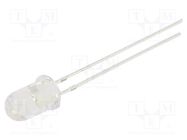 LED; 5mm; yellow; 750÷1120mcd; 30°; Front: convex; 1.8÷2.2V OPTOSUPPLY