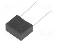 Capacitor: polypropylene; 0.22uF; 8.5x14.5x18mm; THT; ±10%; 25mm KEMET