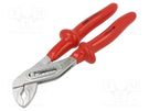 Pliers; insulated,adjustable; Pliers len: 240mm; 447/1VDEDP UNIOR