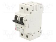 Circuit breaker; 230/400VAC; Inom: 25A; Poles: 2; Charact: C; 10kA ETI POLAM