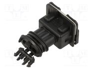 Connector: automotive; plug; female; JPT; for cable; PIN: 3; black 