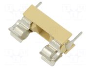 Fuse holder; THT; 5x20mm; -30÷85°C; 6.3A; thermoplastic; yellow ESKA