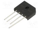Bridge rectifier: single-phase; Urmax: 600V; If: 6A; Ifsm: 150A DC COMPONENTS