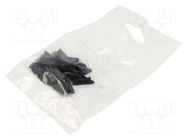 Cap for LED profiles; black; 20pcs; ABS; CABI12 TOPMET