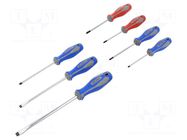 Phillips,slot; 7pcs; Screwdriver: universal-set KING TONY