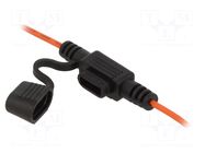 Fuse holder; 11mm; 10A; Leads: cables; -40÷85°C; 58V OPTIFUSE