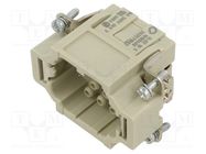 Connector: HDC; contact insert; male; EPIC H-EE; PIN: 10; 10+PE LAPP
