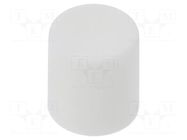 Knob; slider; white; Ø8.2x8.9mm; polyamide; Mounting: push-in CLIFF