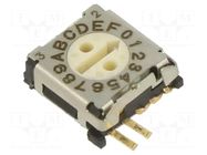 Encoding switch; DEC/BCD; Pos: 16; SMT; Rcont max: 200mΩ; 5.1Ncm ECE