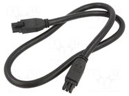 Cable; Mega-Fit; female; PIN: 6; Len: 1m; 12A; Insulation: PVC; 12AWG MOLEX