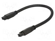 Cable; female; PIN: 8; Len: 0.5m; 300V; 11A; Insulation: PVC; 2x4 MOLEX