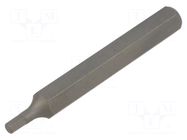 Screwdriver bit; hex key; HEX 4mm; Socket size: 10mm KING TONY