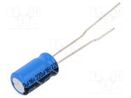 Capacitor: electrolytic; THT; 220uF; 16VDC; Pitch: 2.5mm; ±20% VISHAY