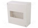 Enclosure: for modular components; IP30; white; No.of mod: 8; IK07 SCHNEIDER ELECTRIC