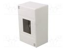 Enclosure: for modular components; IP30; white; No.of mod: 4; IK07 SCHNEIDER ELECTRIC