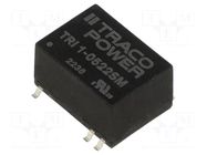 Converter: DC/DC; 1W; Uin: 4.5÷5.5VDC; Uout: 12VDC; Uout2: -12VDC TRACO POWER