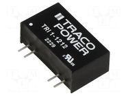 Converter: DC/DC; 1W; Uin: 10.8÷13.2VDC; Uout: 12VDC; Iout: 84mA TRACO POWER