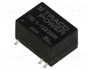 Converter: DC/DC; 1W; Uin: 10.8÷13.2VDC; Uout: 15VDC; Uout2: -15VDC TRACO POWER