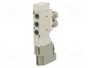 Electromagnetic valve; 1.5÷7bar; 5/2 monostable; aluminium; IP65 SMC