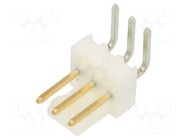 Connector: wire-board; socket; male; PIN: 3; KK 254; angled 90°; THT MOLEX