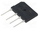 Bridge rectifier: single-phase; Urmax: 600V; If: 20A; Ifsm: 250A DC COMPONENTS