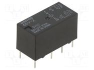 Relay: electromagnetic; DPDT; Ucoil: 9VDC; Icontacts max: 2A; PCB OMRON Electronic Components
