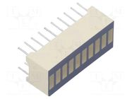 Display: LED; bargraph; green (7x) / red (3x); 25.4x10.16mm KINGBRIGHT ELECTRONIC