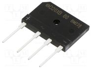 Bridge rectifier: single-phase; Urmax: 800V; If: 20A; Ifsm: 240A SHINDENGEN