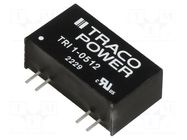 Converter: DC/DC; 1W; Uin: 4.5÷5.5VDC; Uout: 12VDC; Iout: 84mA; SIP8 TRACO POWER