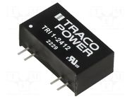 Converter: DC/DC; 1W; Uin: 21.6÷26.4VDC; Uout: 12VDC; Iout: 84mA TRACO POWER