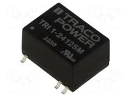 Converter: DC/DC; 1W; Uin: 21.6÷26.4VDC; Uout: 12VDC; Iout: 84mA TRACO POWER