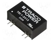 Converter: DC/DC; 1W; Uin: 21.6÷26.4VDC; Uout: 15VDC; Iout: 68mA TRACO POWER