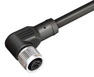 CBL ASSY, 4P R/A M12 RCPT-FREE END/16.4 