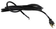 POWER CORD, NEMA5-15P, 9.8FT, 10A, BLACK
