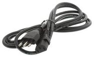 POWER CORD, IEC60320C-13, 2.5M, 10A, BLACK