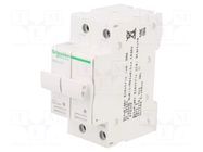 Fuse base; 8.5x31.5mm; for DIN rail mounting; 10A; Poles: 2 SCHNEIDER ELECTRIC