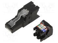 Connector: RJ45; plug; PIN: 8; Cat: 6a; Layout: 8p8c; 26AWG÷22AWG PANDUIT