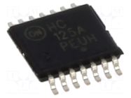 IC: digital; 3-state,buffer; Ch: 4; IN: 2; CMOS; SMD; TSSOP14; HC; HC ONSEMI