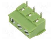 Connector: PCB terminal block; terminal; straight; on PCBs; green XINYA