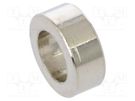 Spacer sleeve; 4mm; cylindrical; brass; nickel; Out.diam: 10mm DREMEC
