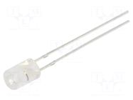 CRLED; blue; 5mm; 750mcd; 100°; Front: flat; 5.5÷20VDC; No.of term: 2 OPTOSUPPLY