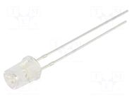 LED; orange; 5mm; 500÷750mcd; 120°; Front: recessed; 2.1÷2.6VDC OPTOSUPPLY