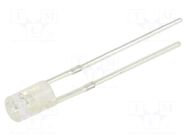 LED; red; 3mm; 220÷300mcd; 100°; Front: flat; 1.9÷2.4VDC; -30÷85°C OPTOSUPPLY