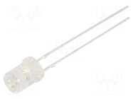 LED; red; 5mm; 500÷750mcd; 120°; Front: recessed; 2.1÷2.6VDC; 78mW OPTOSUPPLY