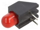 LED; in housing; red; 5mm; No.of diodes: 1; 20mA; Lens: diffused; 45° BIVAR