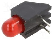 LED; in housing; 5mm; No.of diodes: 1; red; 20mA; Lens: diffused; 45° BIVAR