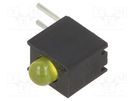 LED; in housing; yellow; 3mm; No.of diodes: 1; 2mA; Lens: diffused BIVAR